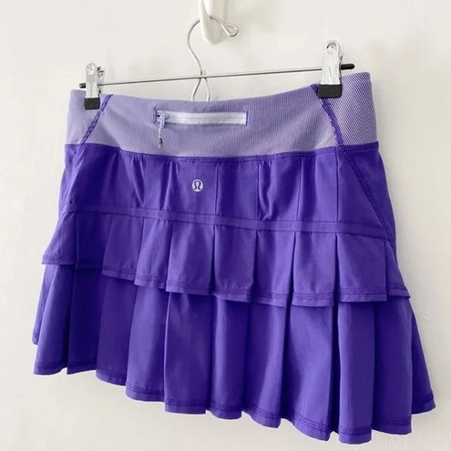 Lululemon Athletica Pace Setter Skirt in Bruised Berry/Wee Stripe Size 6  Reg Purple - $48 - From Romy
