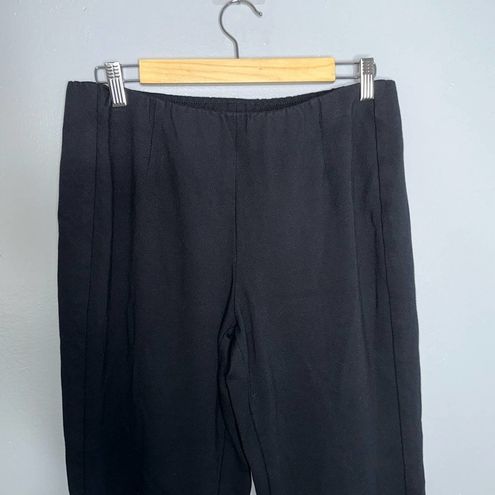 J.Jill Ponte Slim Leg Stretch Pull On Pants Black Size Medium Casual  Minimal - $40 - From Taylor