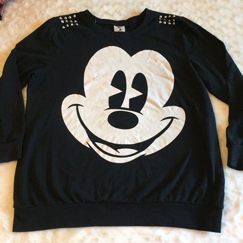 Forever 21 Disney Mickey Mouse Sweatshirt Black Size Xxl 15 86 Off Retail From Corrin