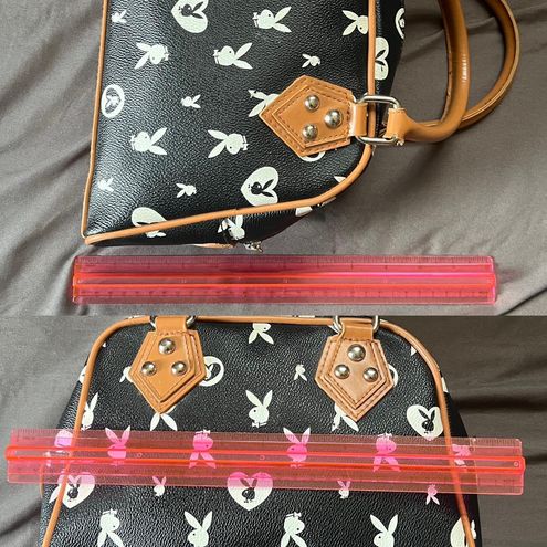 Playboy Black And White Monogram Manhattan Bag - $66 - From bunnyxthings