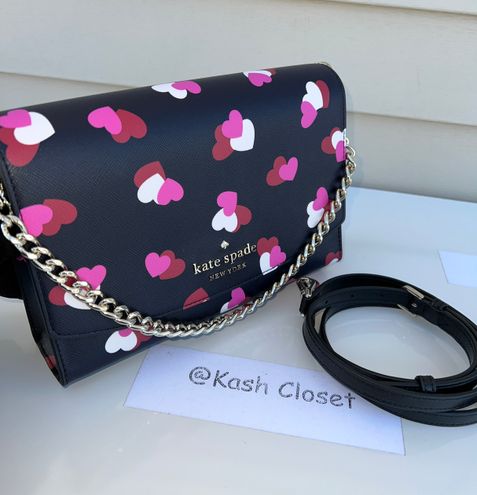 Kate Spade Carson Flutter Hearts Printed Crossbody Bag & Purse