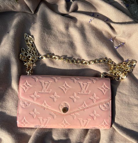 Authentic Louis Vuitton Vernis Sarah Wallet On Chain Crossbody