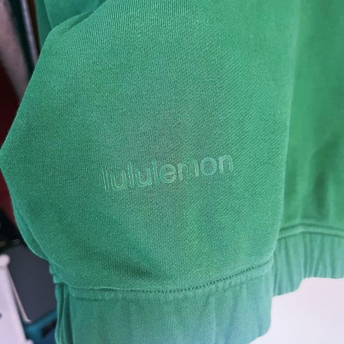 Lululemon Relaxed Cropped Hoodie In Everglade Green