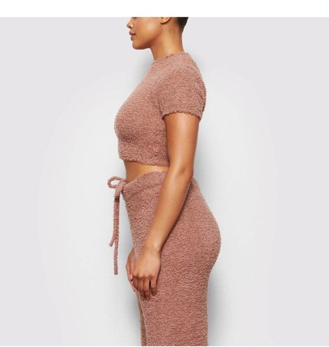 SKIMS Cozy Knit Tank and Shorts in Rose Clay, Women's Fashion, Dresses &  Sets, Sets or Coordinates on Carousell