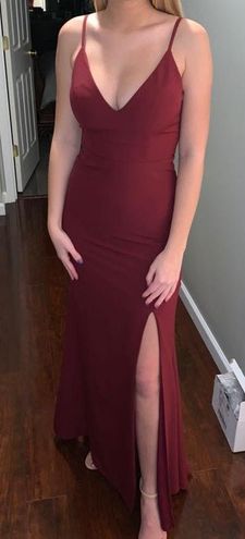 dillards burgundy dress