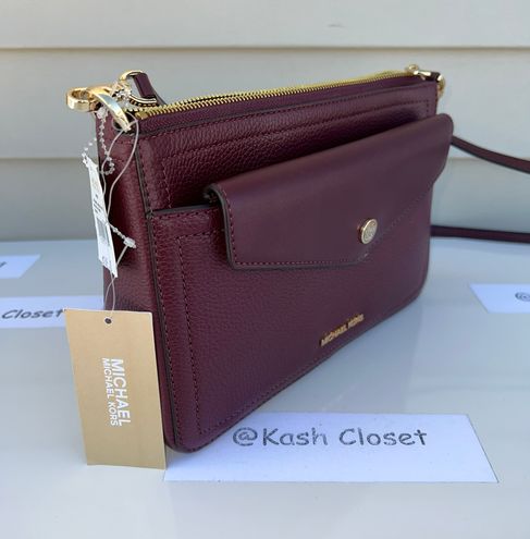 Michael Kors Maisie Medium Pebbled Leather 3-in-1 Crossbody Bag - Merlot  Multiple - $149 (57% Off Retail) New With Tags - From Kash