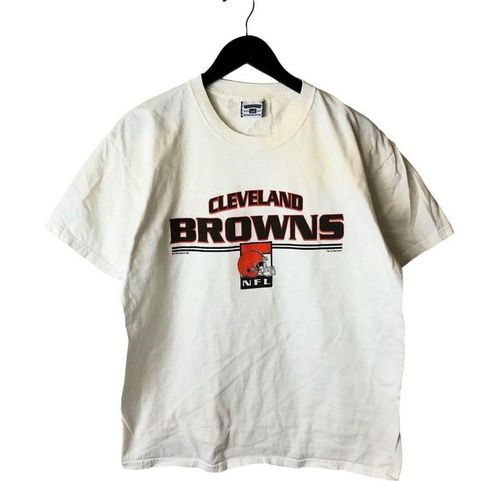 Lee 2000 Vintage Cleveland Browns NFL T Shirt Y2K 00's Graphic Tee White  Large L - $36 - From The