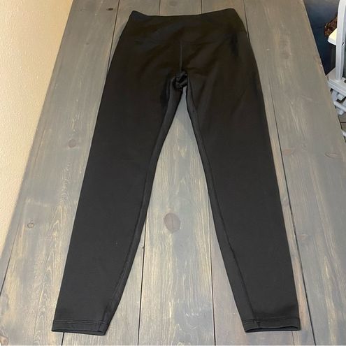 Spyder Active Black Thick Leggings with Pockets SZ Large