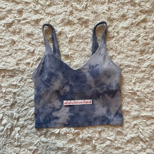 Lululemon Align Tank Diamond Dye Iced Iris Peri Purple Tie Dye Bra