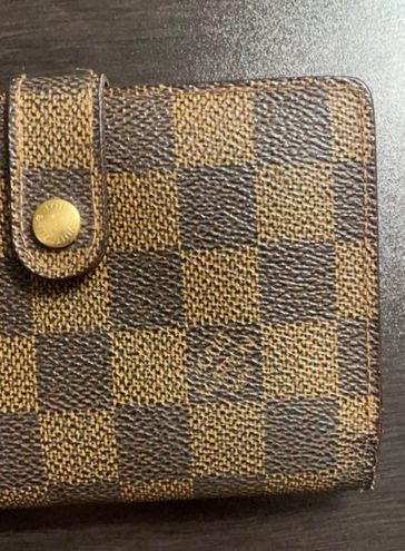 Louis Vuitton Damier Ebene Porte Monnaie Billets Viennois Kisslock Wallet l8lk53s