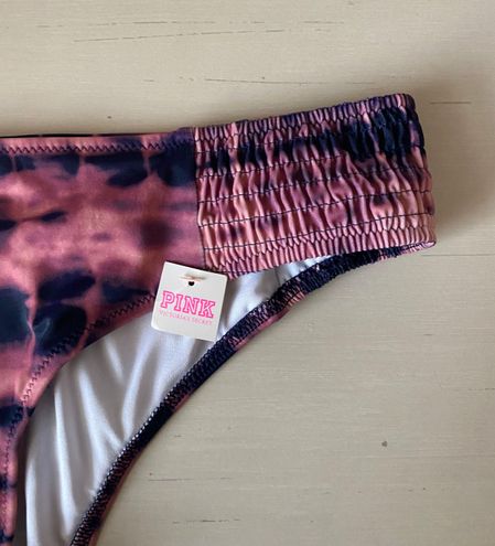 Victoria's Secret NWT PINK purple and pink tie dye cheeky low rise bikini  bottom Size M - $18 (48% Off Retail) New With Tags - From roya