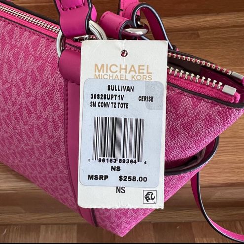  Michael Kors Sullivan Small Convertible Top Zip Tote Cerise One  Size : Clothing, Shoes & Jewelry