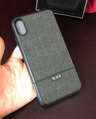 Tumi Textured Protective iPhone Case iPhone XS Max Gray 39