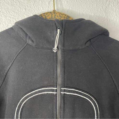 Lululemon Black White Parallel Stripe Scuba Hoodie Size 8 - $75 - From Paige