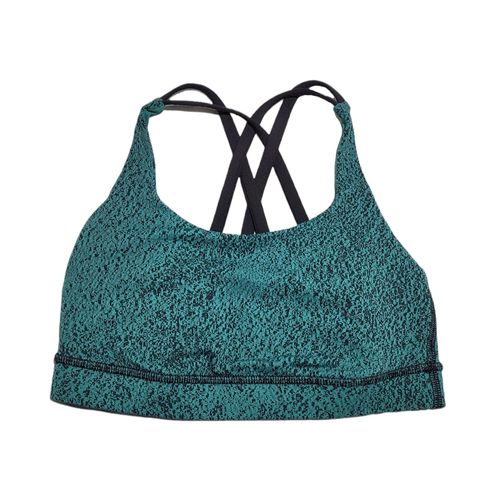 Lululemon Energy Bra - Power Luxtreme Spray Jacquard Hunter Green