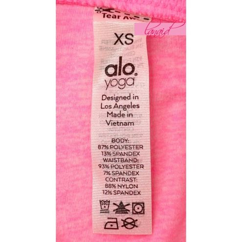 Alo High-Waist Alosoft Lounge Leggings Macaron Pink Heathered Neon Bright  Barbie