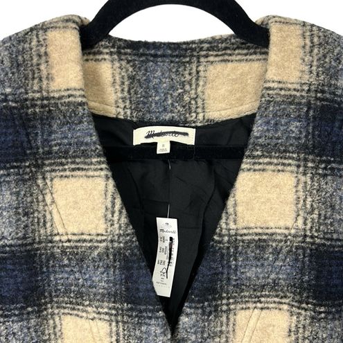 Madewell Brushed Jacquard Wrap-Front Cardigan in Plaid Women's size Small -  $100 New With Tags - From Curtsy