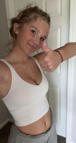 Lululemon White Align Tank Size 2