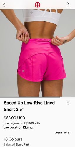 Lululemon Speed up Shorts Pink Size 0 - $50 (26% Off Retail) - From molly