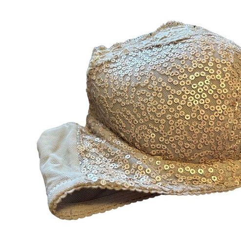 Aerie glitter sequin bra size 34B Tan - $5 - From Holly