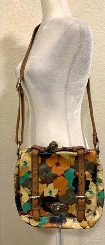 Fossil Vintage Keyper Coated Canvas Crossbody Bag