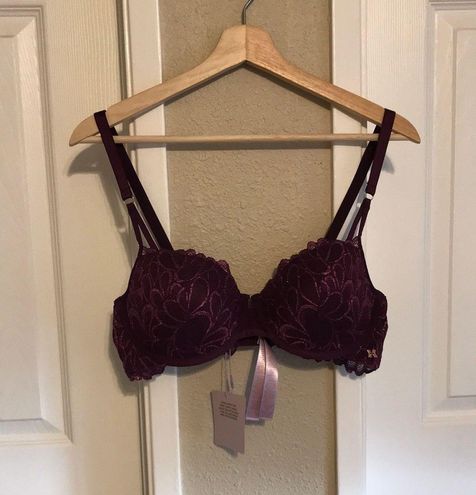 Savage X Fenty Not Sorry Lightly Lined Lace Balconette Bra Size: 38D Purple  Size 38 D - $12 (76% Off Retail) - From Maria