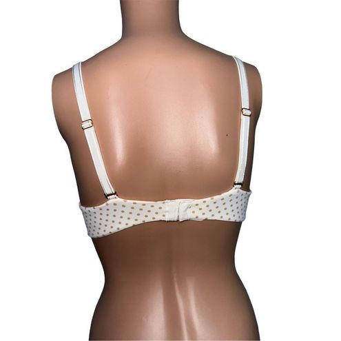 Cute Soma gold polka dot ENHANCING SHAPE Full Coverage Bra 34B Embraceable  Demi Size undefined - $13 - From Tiffany