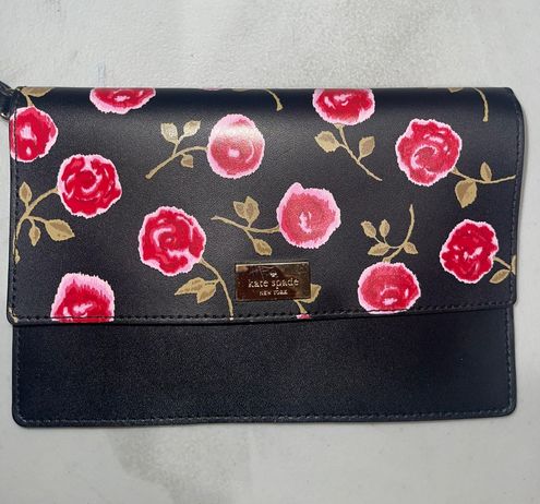 Kate Spade Black Floral Wallet