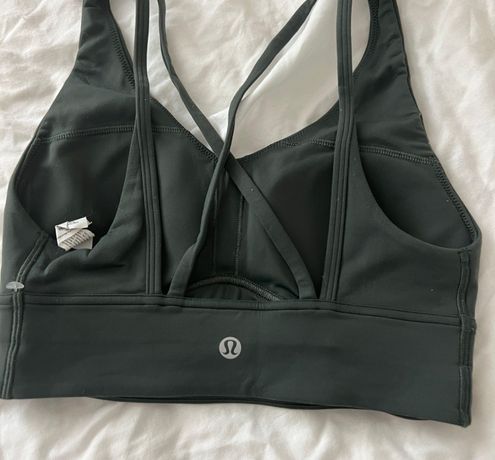 Lululemon in alignment longline bra Size 4 Condition: perfect Color: smoked  spruce Details : - Has padding - Comfy