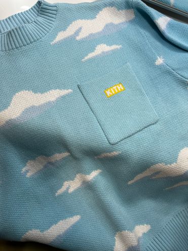 Kith x The Simpsons Cloud Intarsia Sweater, Light Blue