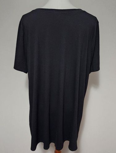 Zenana Outfitters Premium Black Button Detail Tunic Size 3X - $27