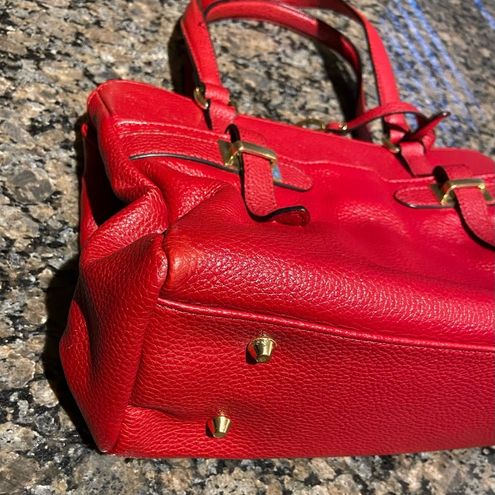 Giani Bernini red leather satchel - $25 (68% Off Retail) - From Penny