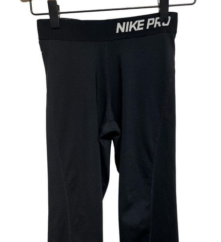 Nike Womens Pro Training Capris Black/White 589366-010 Size X-Small