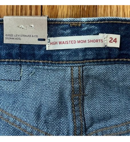 Levi's New With Tags High Waisted Mom Shorts Blue Size 24 - $38 New With  Tags - From alexa