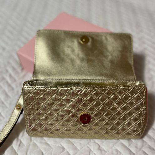 Marc Jacobs Single Gold Leather Clutch Bag - $21 - From Kelly