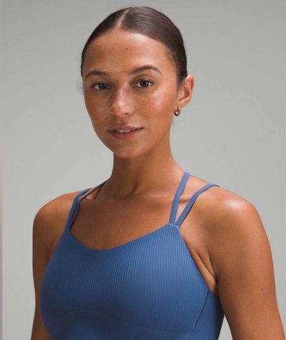 Lululemon Like a Cloud Ribbed Longline Bra - Pitch Blue - 4 - $52