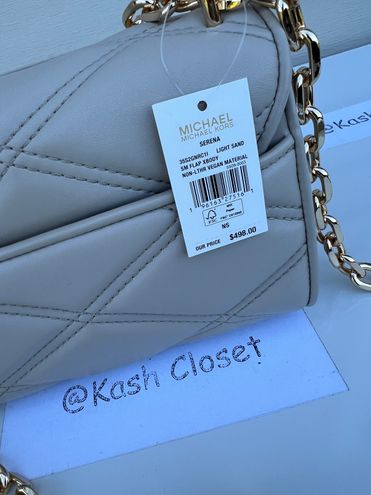 Michael Kors Serena Black Quilted Leather Shoulder Bag – handmethebag.com