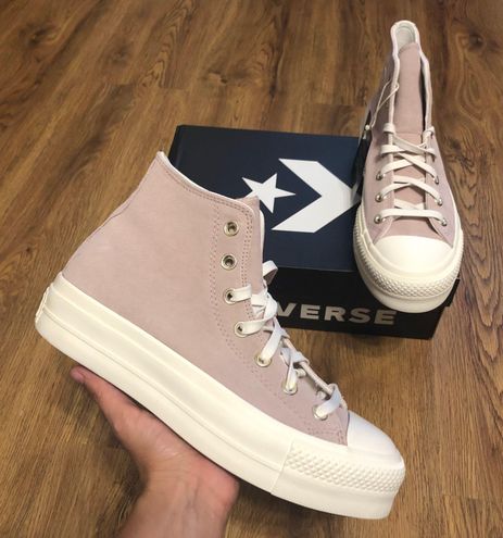 Converse All Star Chuck Taylor Hi Top Pink Suede PLATFORM Shoes Sneakers New Size 9 - $125 New With Tags - From Fio Converse All Star Chuck Taylor Hi Top Pink Suede PLATFORM Shoes Sneakers New Size 9 - $125 New With Tags - From Fio