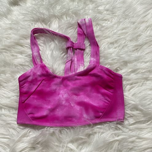 Free People On the Radar Sports Bra in Cotton Candy – Blue Linen