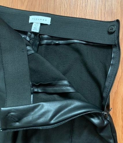 Topshop Faux Leather Leggings Black Size 4 - $35 (41% Off Retail