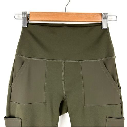 Alo Yoga Cargo Leggings High Waisted Olive Green Size XXS - $59