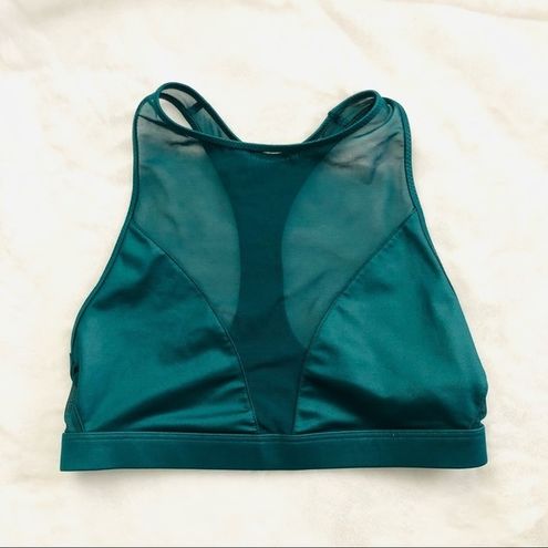 Victoria's Secret victoria sport high neck mesh racerback sports bra green  Size XS - $19 - From Nhi