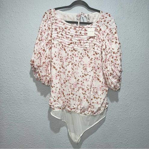 Woven Floral Bodysuit