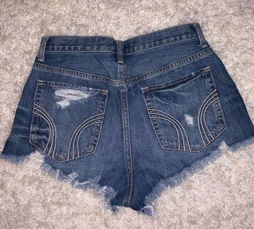 Hollister Womens Blue Denim Shorts Size 26 - beyond exchange