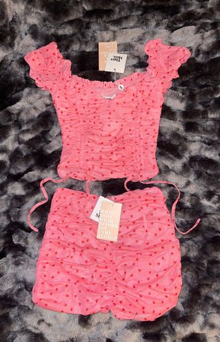 Tiger Mist Pink Floral Short Set Size XS - $40 (52% Off Retail