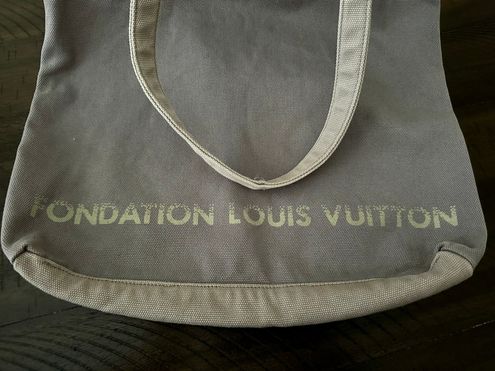 Louis Vuitton Fondation Museum Cotton Tote Bag Gray Rare Limited LV - $299  - From Katie