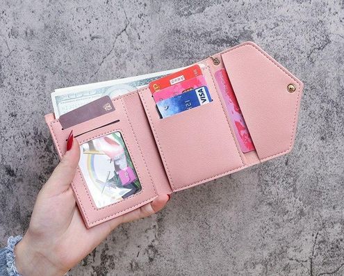Wallet for Women,Trifold Snap Closure Small Wallet,Credit Card Holder Pink  - $17 (22% Off Retail) New With Tags - From Sunshine