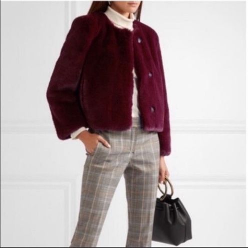 J crew cropped shop faux fur coat