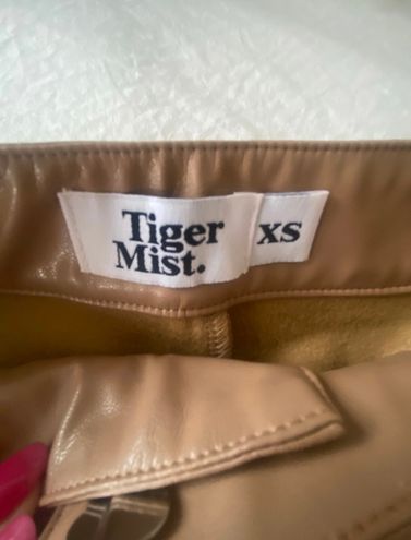 Tiger Mist Faux Leather Cutout Palmer Pants Tan Size XS - $37 (56% Off  Retail) - From Madison