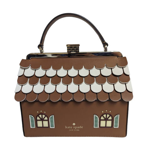 Kate Spade Gingerbread House Novelty Crossbody Handbag Rare Holiday  Collection 
